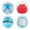 Cmgb Princess Castle Play Tent; Kids Foldable Games Tent House Toy for Indoor & Outdoor Use-Pink