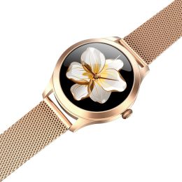 Chivo kw10pro women's smart Watch (Option: Gold Watch band)