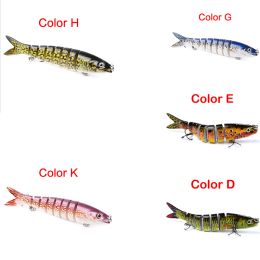 Pike Fishing Lures Artificial Multi Jointed Sections Hard Bait Trolling Pike Carp Fishing Tools (Option: 5PCS Set A)