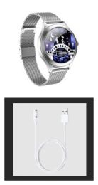 Chivo kw10pro women's smart Watch (Option: Silver set)