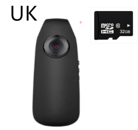 Compatible With ApplePortable Mini Video Camera One-click Recording (size: 32GB UK plug)