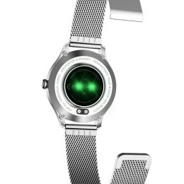 Chivo kw10pro women's smart Watch (Option: Silver Watch band)