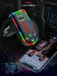 Car Bluetooth 5.0 MP3 Player FM Transmitter Radio 3.1A Fast Charger Adapter Lots (Option: MP3)