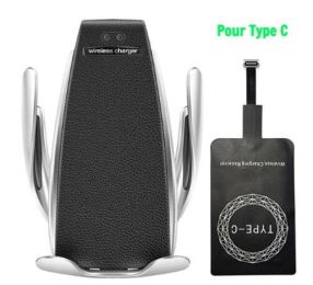 Car Wireless Charger 10W Induction Car Fast Wireless Charging With Car Phone Holder S5 (Option: Type C-1)