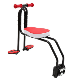 Child seat for bicycle and car (Color: Red)