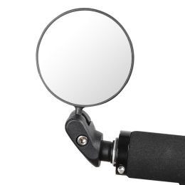 Universal bicycle rearview mirror reflector (Color: Black)