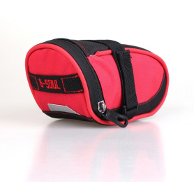 Mountain bike color rear seat bag (Color: Red)