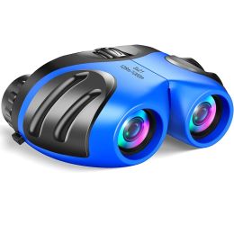 Waterproof Binocular For Kids; Compact High Resolution Shockproof Binoculars; Super Foot Bowl Spectators Goods (Color: Blue)